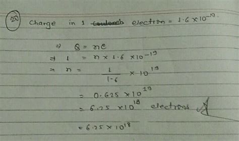 Calculate the number of electrons constituting one  .